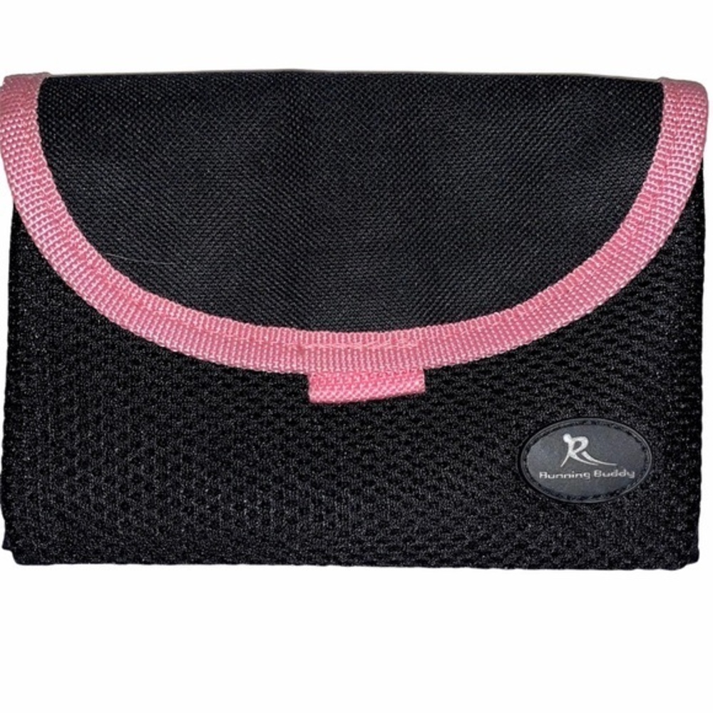 Running Buddy black mesh shell activity wallet